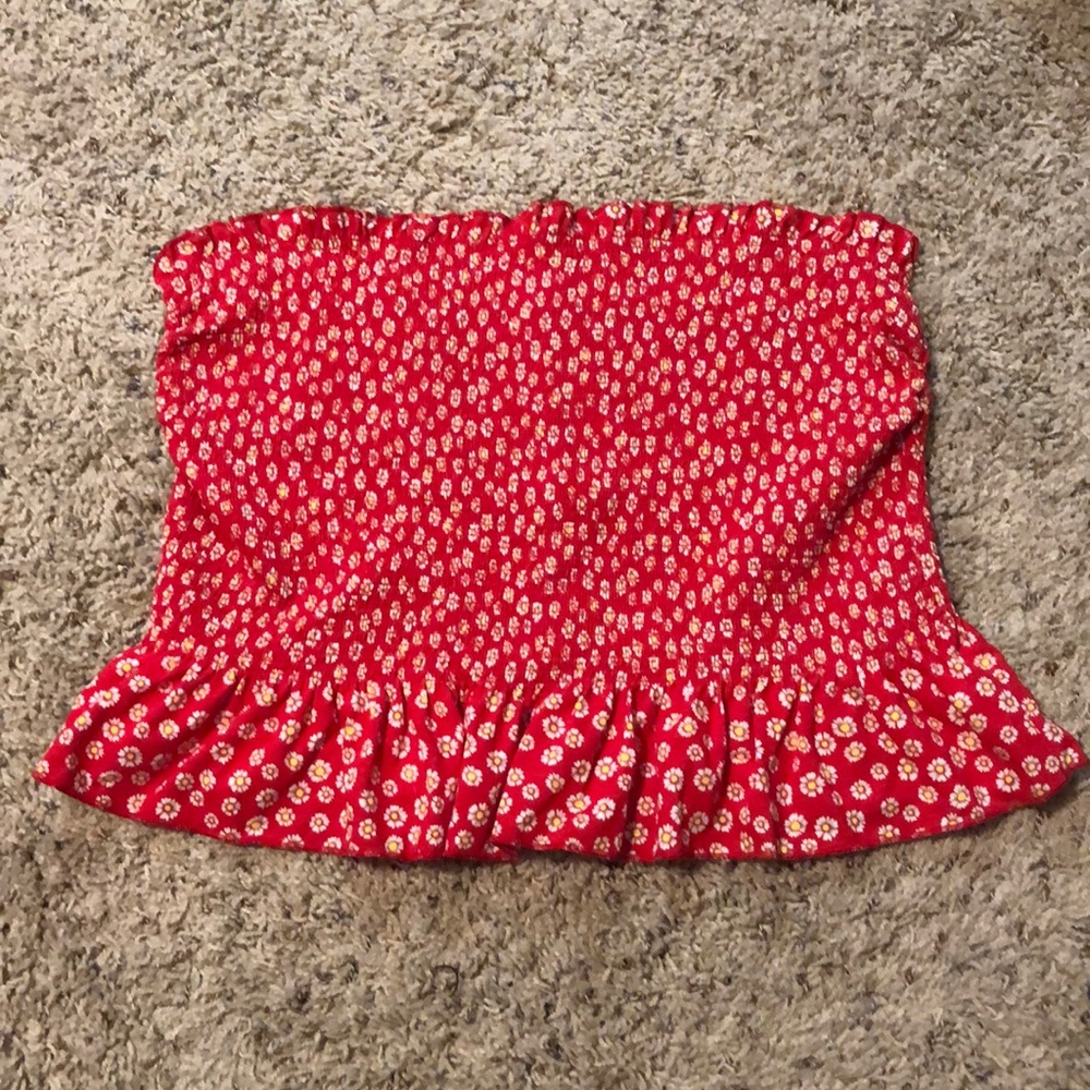 Floral tube top